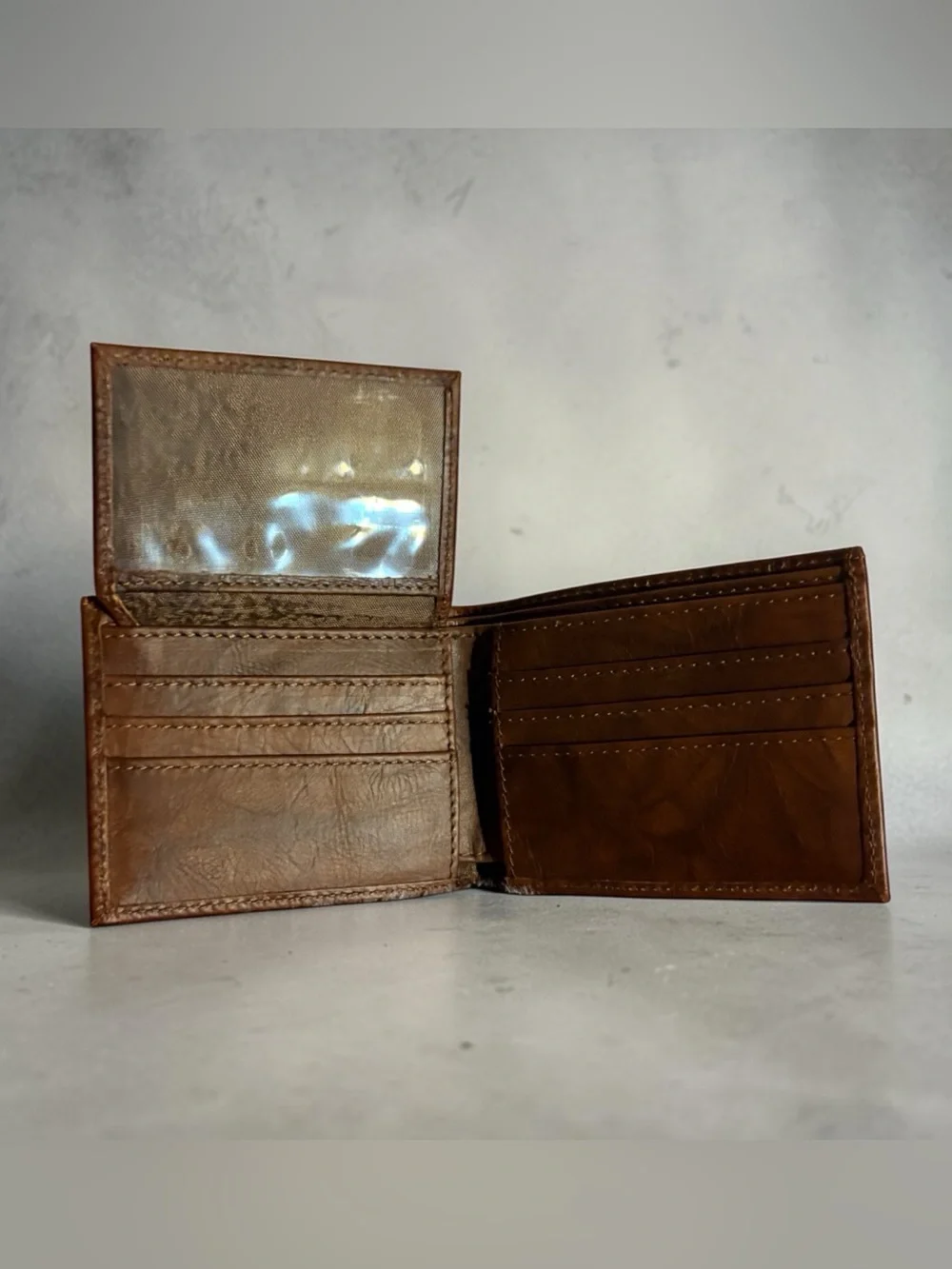 Men's Brown Leather Wallet